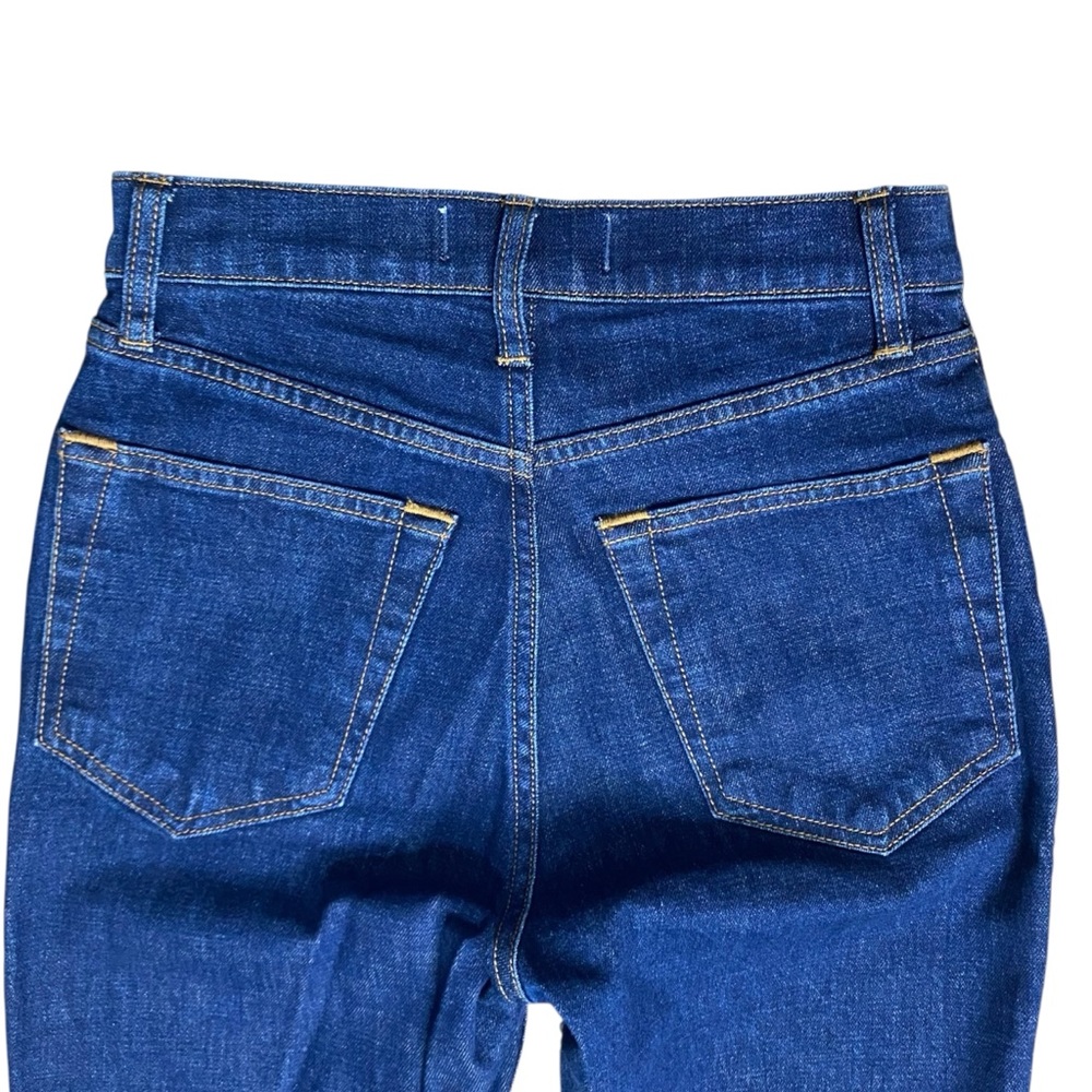 Abercrombie & Fitch Ultra High Rise Ankle Straight Jean Dark Wash 0/25 - Picture 6 of 8